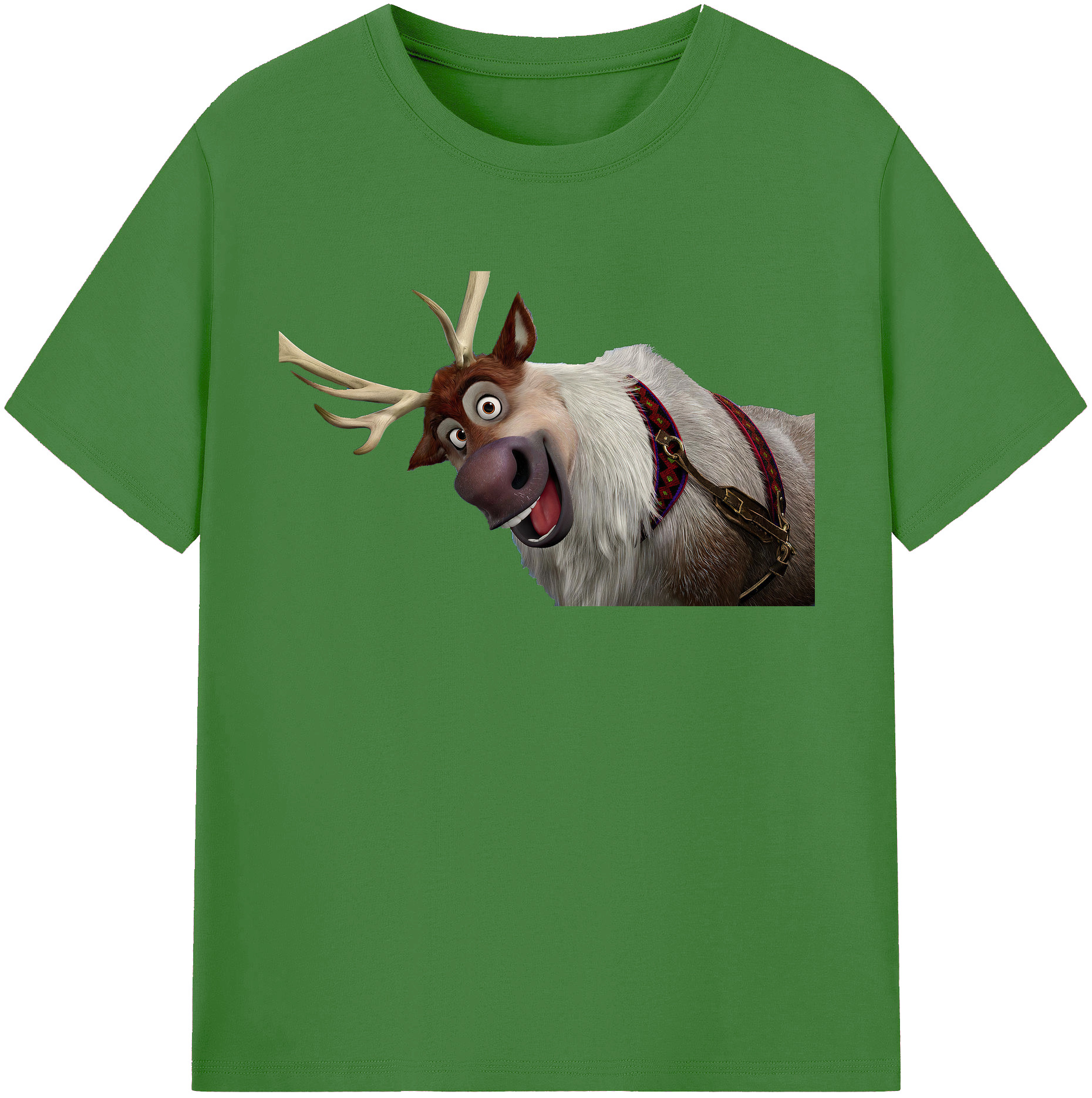 （画像用） アナと雪の女王 アンナ エルサ Frozen Anna Elsa レディースカジュアルプリントTシャツ（綿100％）